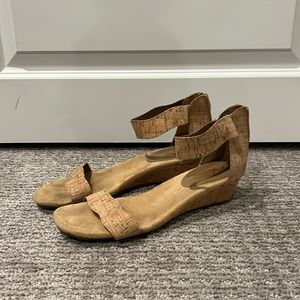 A2 By Aerosoles Tan Wedge Shoes with Elegant Design